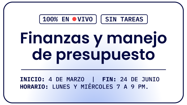Finanzas y manejo de presupuesto